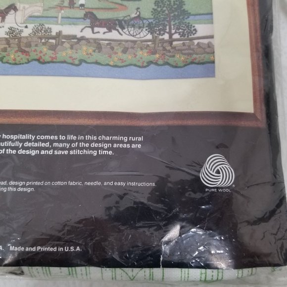 Dimensions Crewel Stitch Fiber Craft Kit Fox Hill Farm 1266 Fall Autumn COMPLETE - Picture 5 of 6